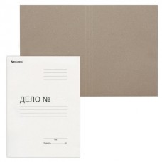 Обложка картонная без сшивателя ДЕЛО 300гр белая немелованная (до 200л) 124571