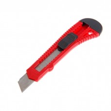 Нож канцелярский большой 18мм с фиксатором Dolce costo красно-черный D00152