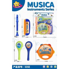Набор игровой Музыкальные инструменты 5 предметов 28,8*22*4,5см  в пакете 168-23