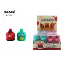 Точилка-игрушка Bottle (газ.напитки) 4,0 см Mazari M-3008 пластик без контейнера, в коробке 7,5 см