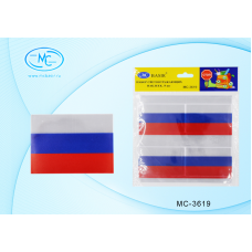 Светоотражающая наклейка Флаг России (набор 8шт) Basir МС-3619
