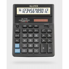 Калькулятор настольный 12-разрядов Skainer SK-777M черный 20*16см дв.питание (аналог 888)