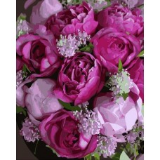 Картина по номерам 40*50см Пурпурные розы VA-3471
