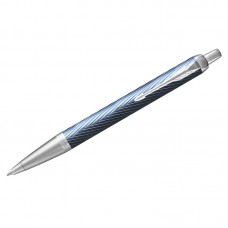 Ручка Parker шар. IM Premium Blue Grey CT 2143645 синяя 1,0мм серо-гол. метал.лак.корпус с гравиров.