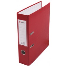 Папка-регистратор А4 80мм ПВХ цвет красный карман на корешке +метал.окантовка Lamark AF0600-RD1