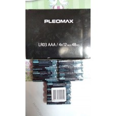 Батарейка LR03 PLEOMAX  4*S слюда/4 ш/к200050
