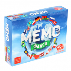 Игра настольная Мемо Флаги (50 карточек) в коробке 7890