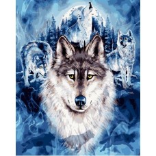 Картина по номерам 40*50см Дух волка VA-2907