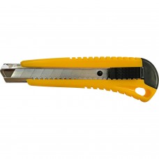 Нож канцелярский большой 18мм мет/держатель с фиксатором Dolce costo желтый D00170