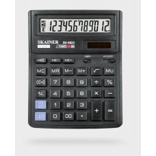 Калькулятор настольный 12-разрядов Skainer SK-482II черный бухгалтерский 14*19см (аналог 382)