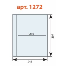 Папка-вкладыш А4 120мк для папки адресной Меню 3 отверстия (между отверст.108мм) (1/10шт) ДПС 1272/3