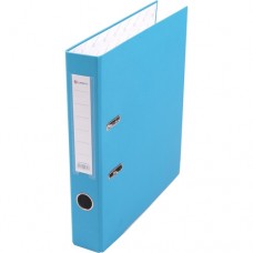Папка-регистратор А4 50мм ПВХ цвет голубой карман на корешке +метал.окантовка Lamark AF0601-LB1