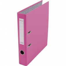 Папка-регистратор А4 50мм ПВХ цвет розовый карман на корешке +метал.окантовка Lamark AF0601-PN1