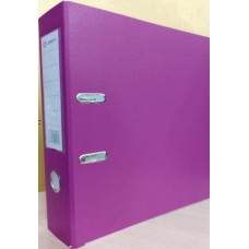 Папка-регистратор А4 80мм ПВХ цвет фиолетовый(лавандовый) карман на корешке Lamark AF0600-VL