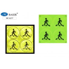 Светоотражающая наклейка Пешеход (набор 4шт) Basir МС-6277