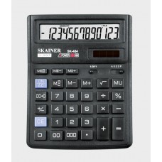 Калькулятор настольный 14-разрядов Skainer SK-484II черный бухгалтерский 14*19см (аналог 384)