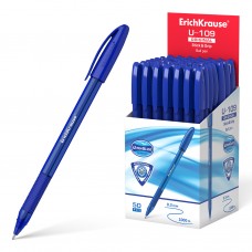 Ручка трехгранная шар. ErichKrause U-109 Grip синяя 1,0мм 47608 синий корпус с грипом, масляная