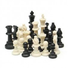 Игра настольная Шахматные фигуры пластик Ш-17 (высота 40-70мм, диаметр 25мм) в пакете Киров
