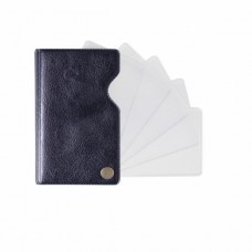 Футляр для пластиковых карт на винте 5шт/6,7*11,3см кожзам синий ДПС 2901.И-201