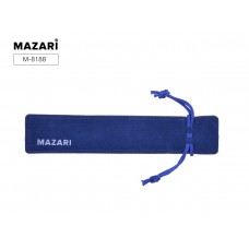 Футляр для ручек подарочных Мешочек с завязками 17*3см синий текстиль Mazari M-8188