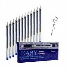 Ручка гель Easy 888 синяя 0,7мм прозрачный корпус