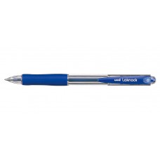 Ручка шар.авт. Uni Laknock синяя 0,5мм SN-100 прозр.корпус, резиновый грип (Япония) 733923