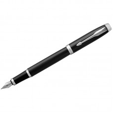 Ручка Parker перьевая IM Black CT 1931644 синяя 0,8мм черный глянц.лак, хром.детали